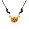 Wholesale Gothic Bat Pumpkin Candy Pendant Acrylic Necklace