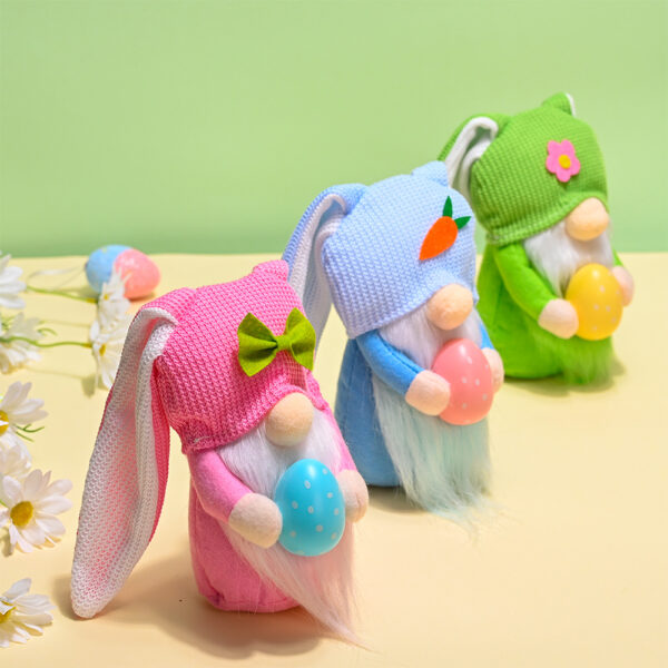 O1CN01RCR8Kw1mUM1nO0k5K_2207884957-0-cib Wholesale Easter Faceless Dolls, Rabbit Ears, Colored Eggs, Dwarf Polyester Doll Decorations