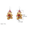 Wholesale LED Light Glow Christmas Plastic Earrings