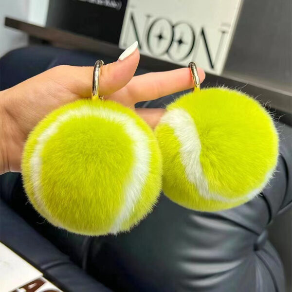 Wholesale Tennis Plush Ball Keychain