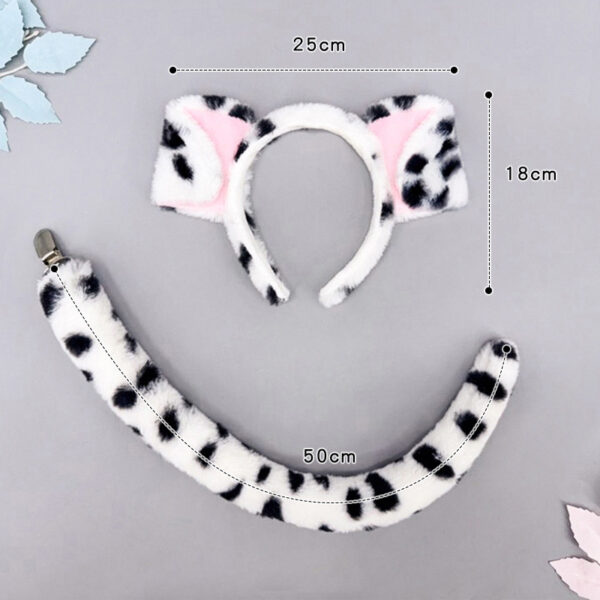 Wholesale Spotted Dog Ears Plush Headband