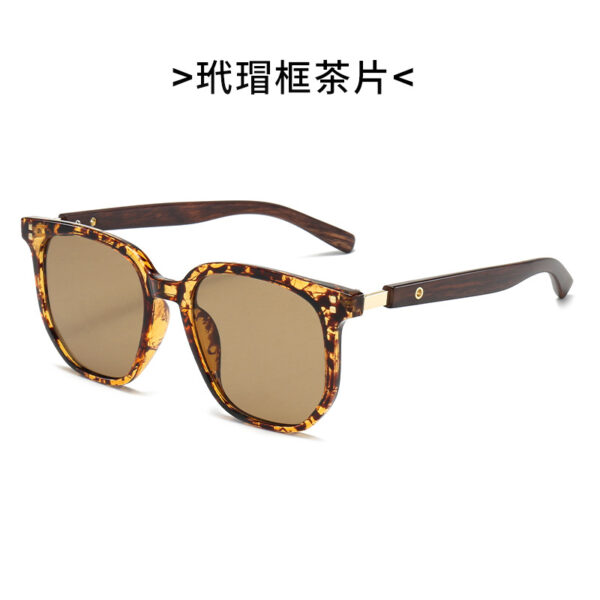 O1CN01RFwcf91MMrhlEzTNO_2208321411421-0-cib Wholesale Polygonal Large Frame Wood Grain Mirror Legs PC Sunglasses