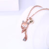 Wholesale Cartoon Children's Magnet Stone Alloy Fox Necklace Set
