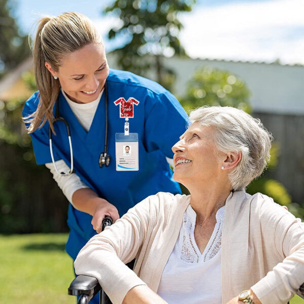 Wholesale Doctor Nurse Easy Pull Buckle Clip Acrylic Keychain