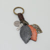 Wholesale Leaf Leather Keychain