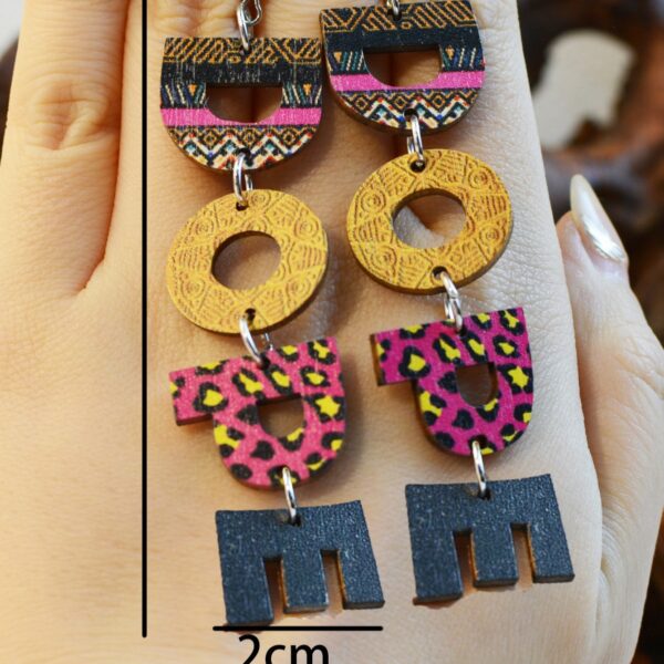 Wholesale DOPE Wooden Earrings