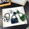 Wholesale Plush Leopard Print Mini Coin Purse Creative Keychain