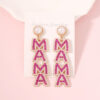 Wholesale MAMA Mother's Day Diamond Pearl Earrings