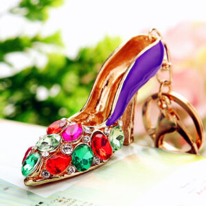 Crystal shoes purple / Single OPP bag packaging