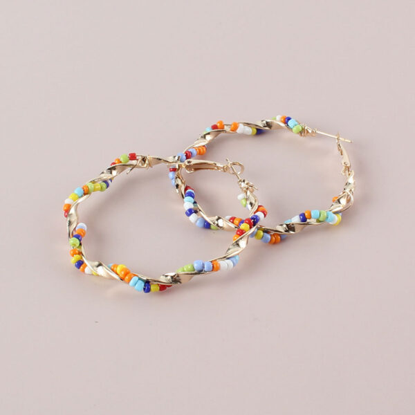 Wholesale Vintage Bohemian Style Rice Bead Earrings