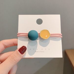 Morandi hair tie 5#Blue ball