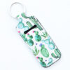 Wholesale Cactus Leopard Print Rose Flower Lipstick Set Keychain