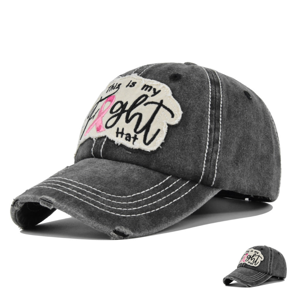 Wholesale Denim Fight Embroidered Baseball Cap