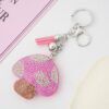 Wholesale Alloy Mushroom Sticker Diamond Keychain