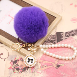 Dark purple / Pearl Bow