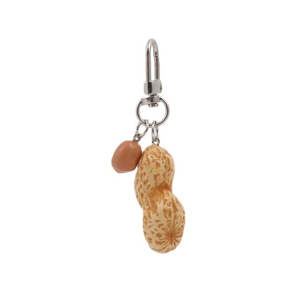 Wholesale PVC Simulation Peanut Creative Keychain