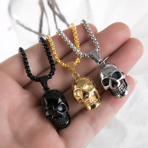 Wholesale Punk Pendant Skull Men Alloy Necklace