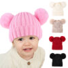 Wholesale Children's Plain Knitted Acrylic Hats