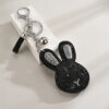 Wholesale Rabbit Diamond Metal Keychains