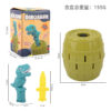 Wholesale of Children's Pranks, Sword Insertion, Dinosaur Wooden Bucket Party Toys