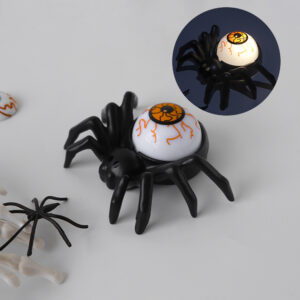 Eye popping orange eye spider lamp