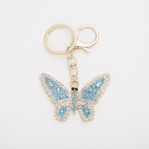 O1CN01ReCDJS1HVV1SZPrWO_2215457310763-0-cib Wholesale Zinc Alloy Full Diamond Crystal Butterfly Keychain