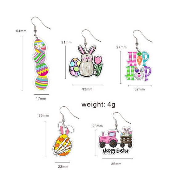 O1CN01ReNhtQ1ZFcM7IYSHa_1794553165-0-cib Wholesale Easter Cartoon Cute Bunny Easter Egg Carrot Acrylic Earrings