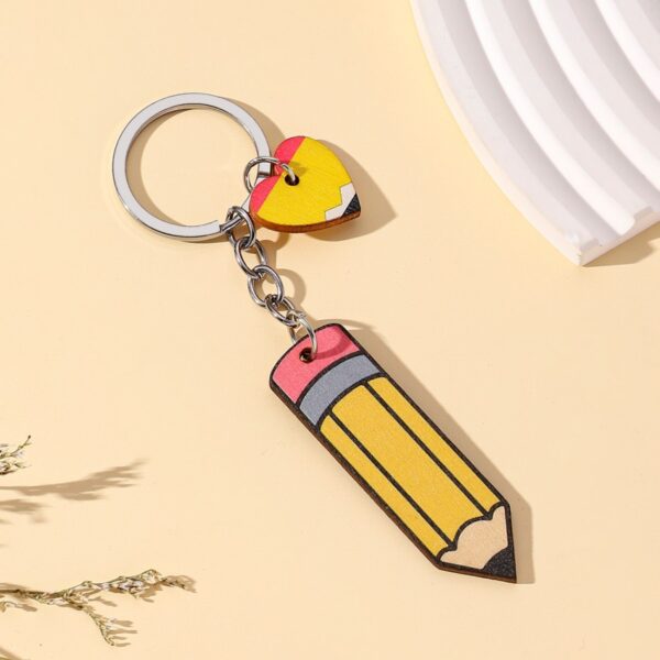 O1CN01Rfppk91bFjj4dq5L3_2857743436-0-cib Wholesale Wooden Pencil Teacher's Day Gift Keychain