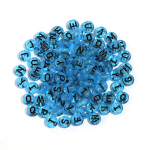 black mixed with blue background / (100 pcs/pack) diameter is about 7mm, thickness is about 4mm, hole diameter is about 1.5mm, 100pcs per pack