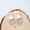 Wholesale Easter Egg Cute Rabbit Transparent Egg European and American Earrings