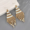 Wholesale Bohemian Handmade Retro Ethnic Style Sumi Pearl Earrings