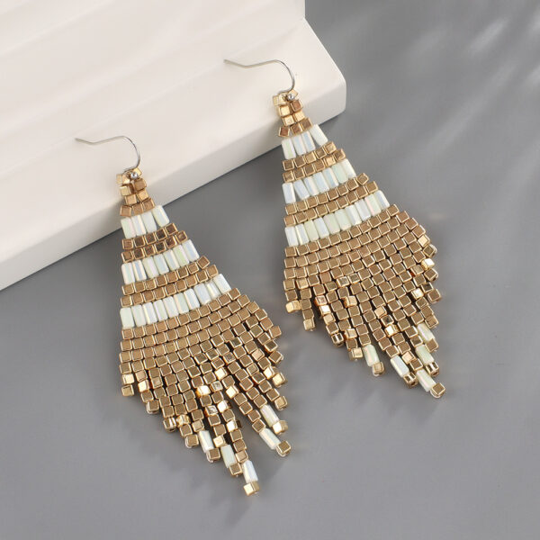 Wholesale Bohemian Handmade Retro Ethnic Style Sumi Pearl Earrings