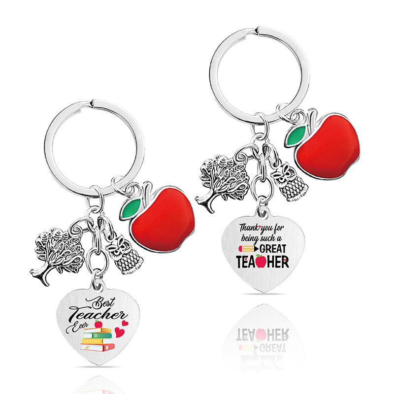 Wholesale Thanksgiving Teacher's Day Metal Keychains