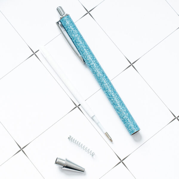 Wholesale Metal Zebra Pattern Gold Powder Bouncing Ballpoint Pen