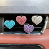 Wholesale Plastic Diamond Heart Love Car Aromatherapy Clip