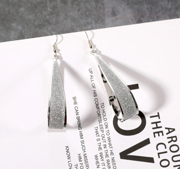 Wholesale Frosted Waterdrop Alloy Earrings