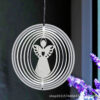 O1CN01RjLi3L1ZeLqCWfAVL_2216867883219-0-cib Wholesale10CM Silver 3D Wings Angel Stainless Steel Rotating Wind Chime
