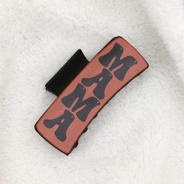 Wholesale Western Style MAMA Cactus Leather Hair Clip