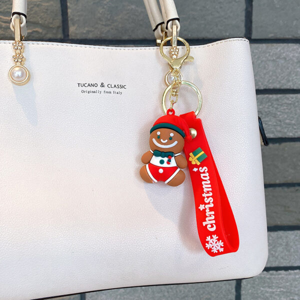 Wholesale Christmas Santa Claus Elk Snowman Keychain
