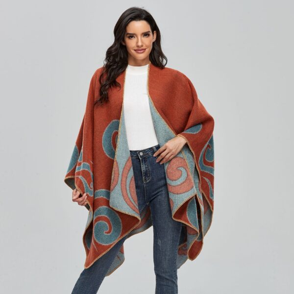 Wholesale Imitation Cashmere Cape Scarves