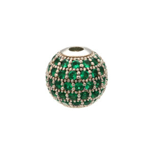 White Gold Green Diamond / 8mm