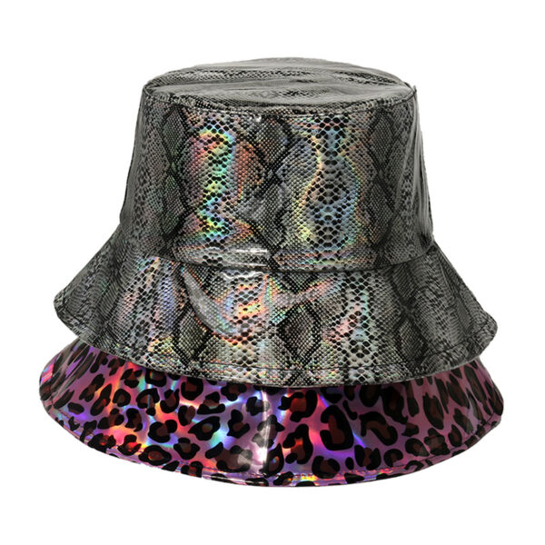 O1CN01RrKzfa1QAjXTfBOA6_962731936-0-cib Wholesale Leopard Snake Pattern Patent Leather Bucket Hat