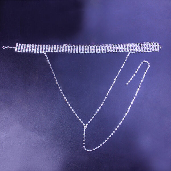 Wholesale Double Layer Super Glitter Diamond Necklaces