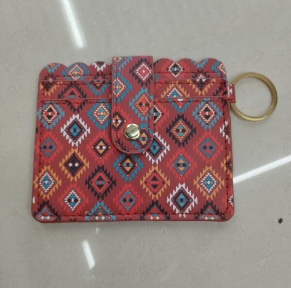 Wholesale PU Printing Card Bag Creative Key Chain