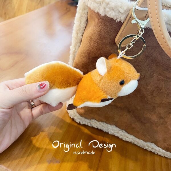 Wholesale Autumn and Winter Style Squirrel Plush Keychain