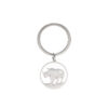 Wholesale Cartoon Simple Drawing Cute Ring Hollow Rhino Stainless Steel Keychain