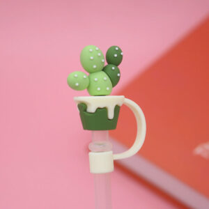 Wholesale 8/10mm Large-diameter Cactus Silicone Straw Caps