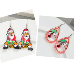 O1CN01RujvV227SccMIMXzD__3843297796-0-cib Wholesale Christmas Bells Santa Claus Acrylic Earrings