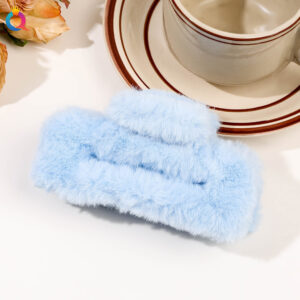 Plush grab clip -11cm square sky blue / Qiyue factory direct sales