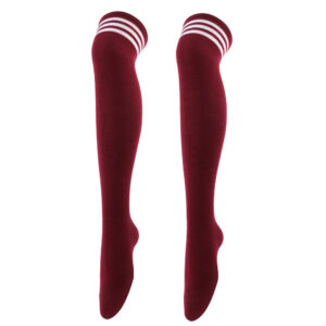 Wine Red/White Bar 8 / Free size